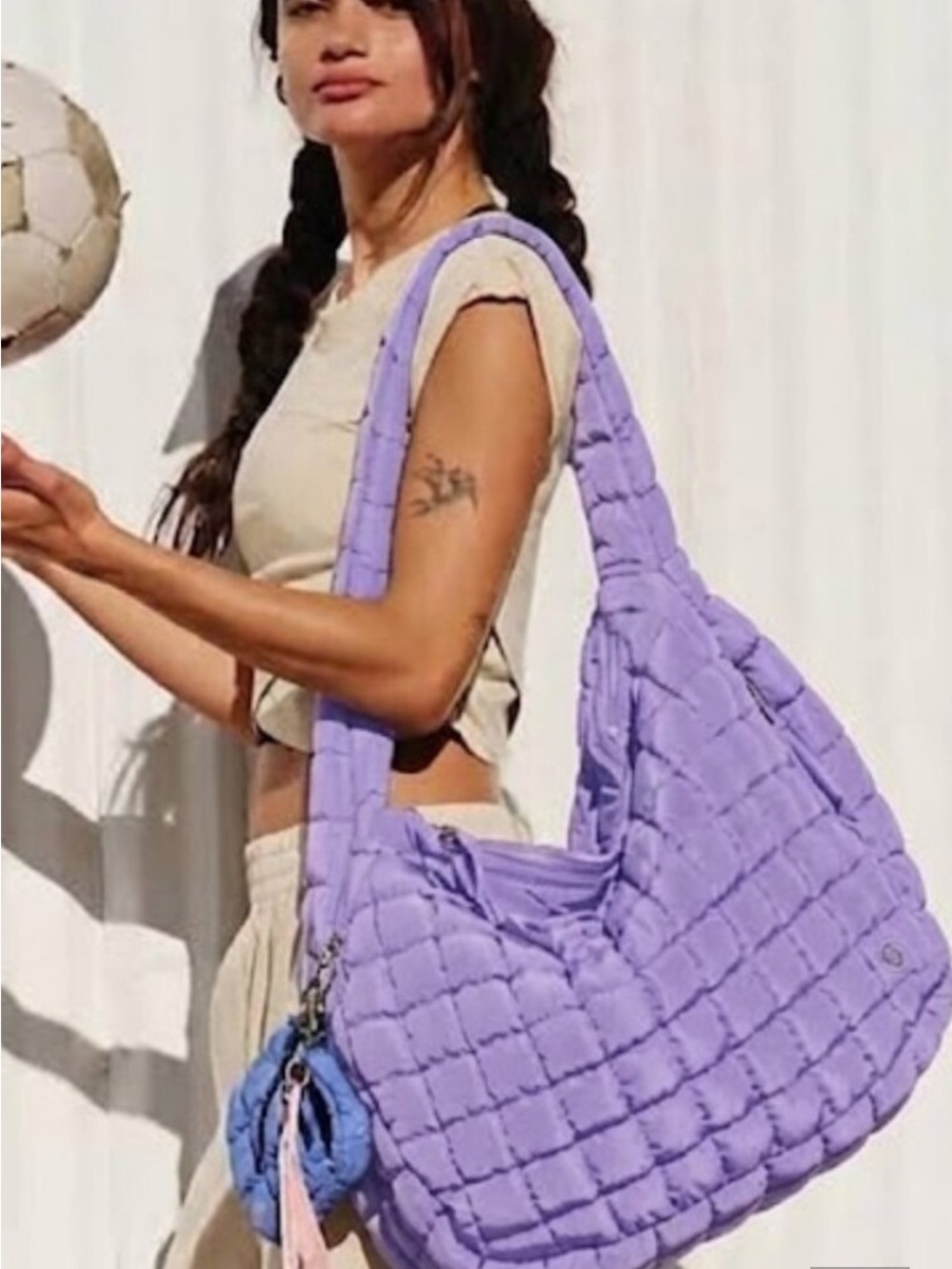 Free People quilted puffer bag